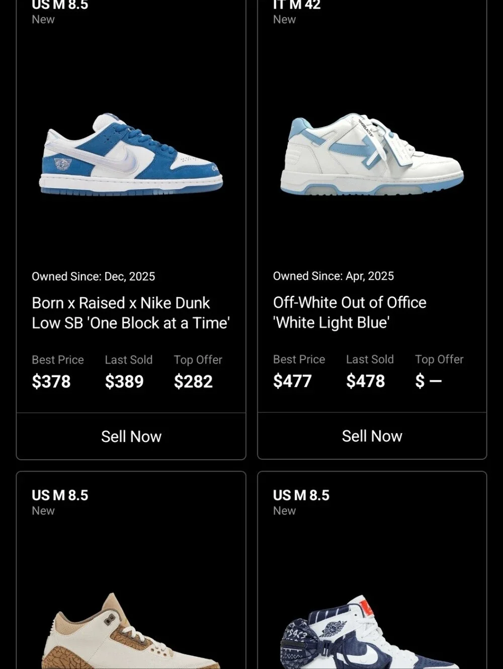 Off-White Out Of Office White Light Blue